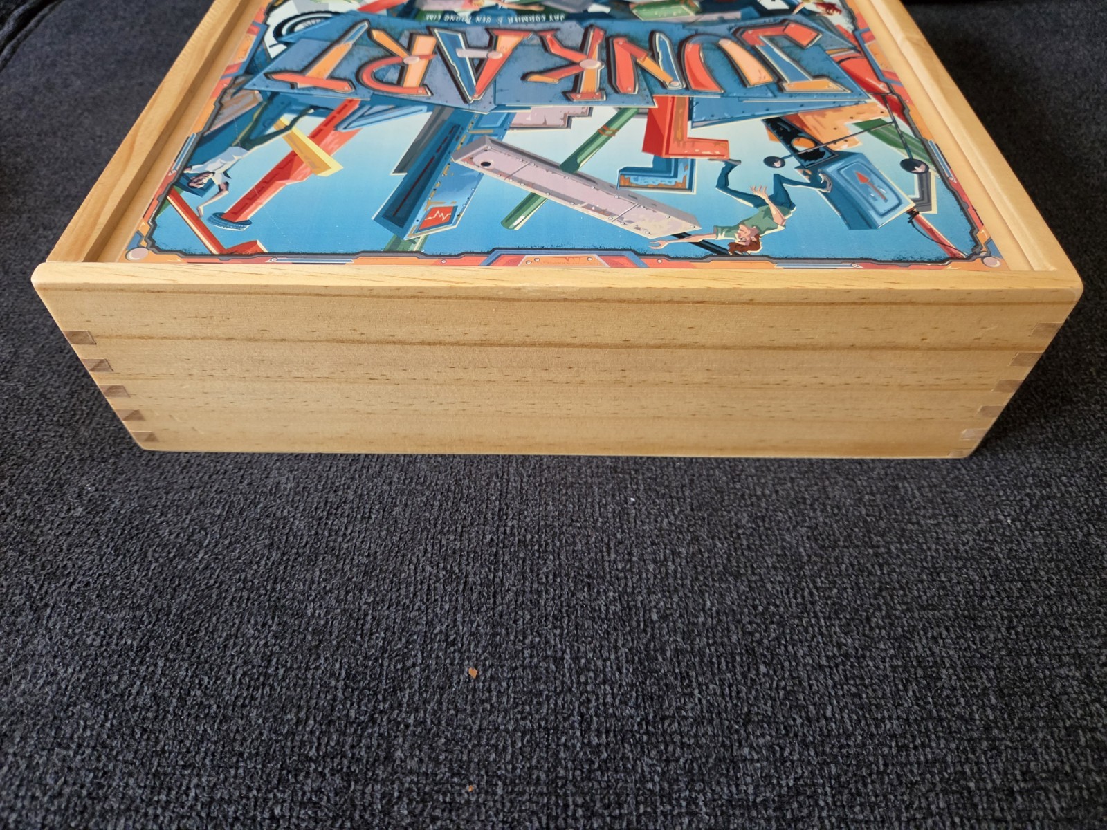 JUNK ART Wooden Box Edition 2017 Board Game Pretzel Games Complete VG+