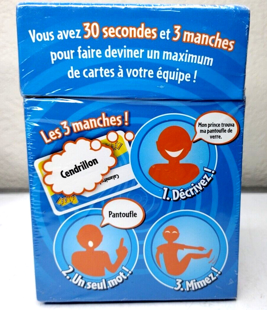 Time’s Up FRENCH Blue Version Board Party Game Peter Sarrett R&R Games 2006