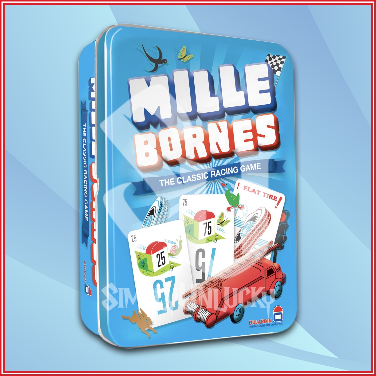 MILLE BORNES Board Game – Classic Racing Card Game for Family & Adults
