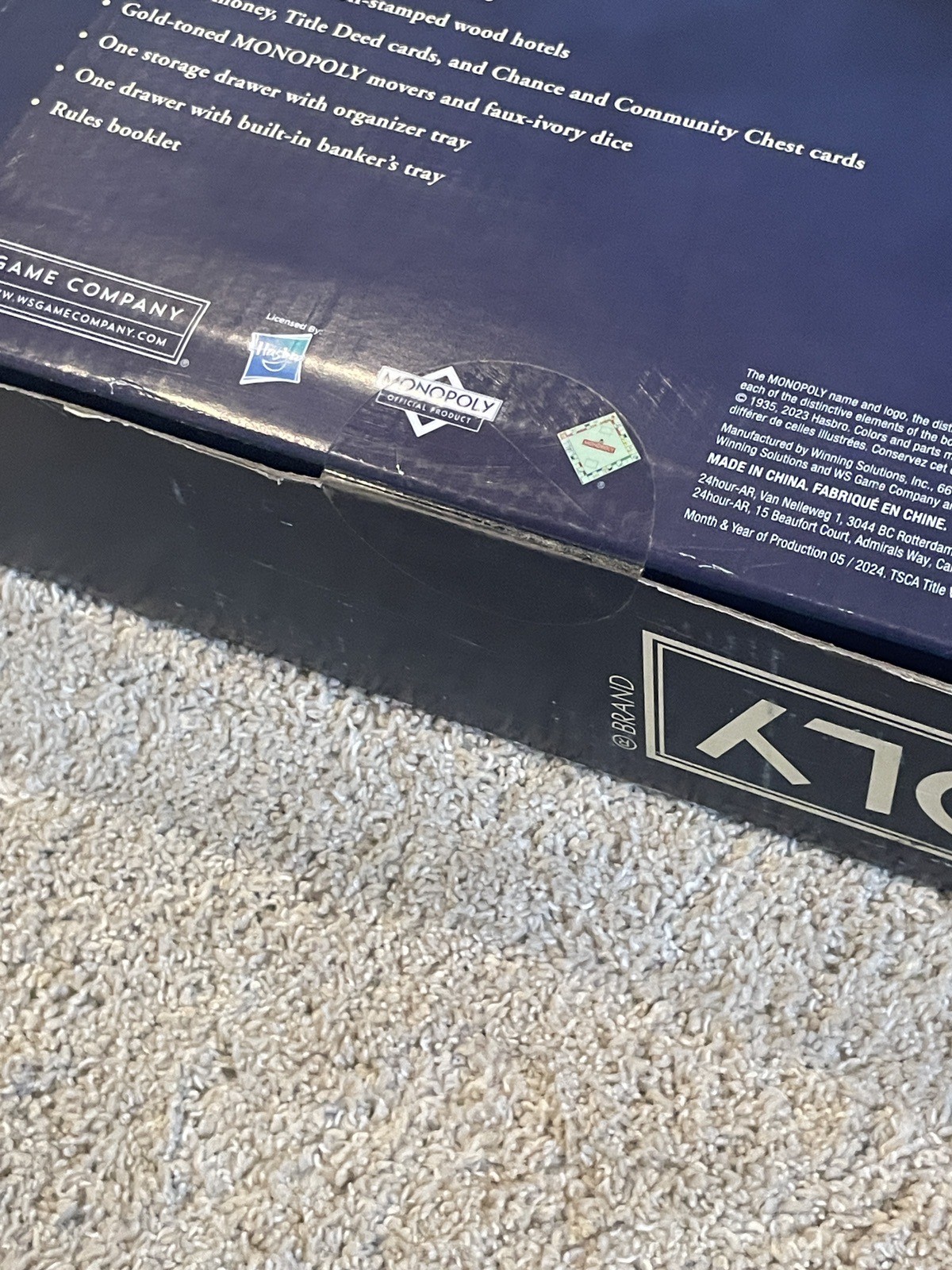 NEW Monopoly Luxury Edition Large Deluxe Wooden Board Game