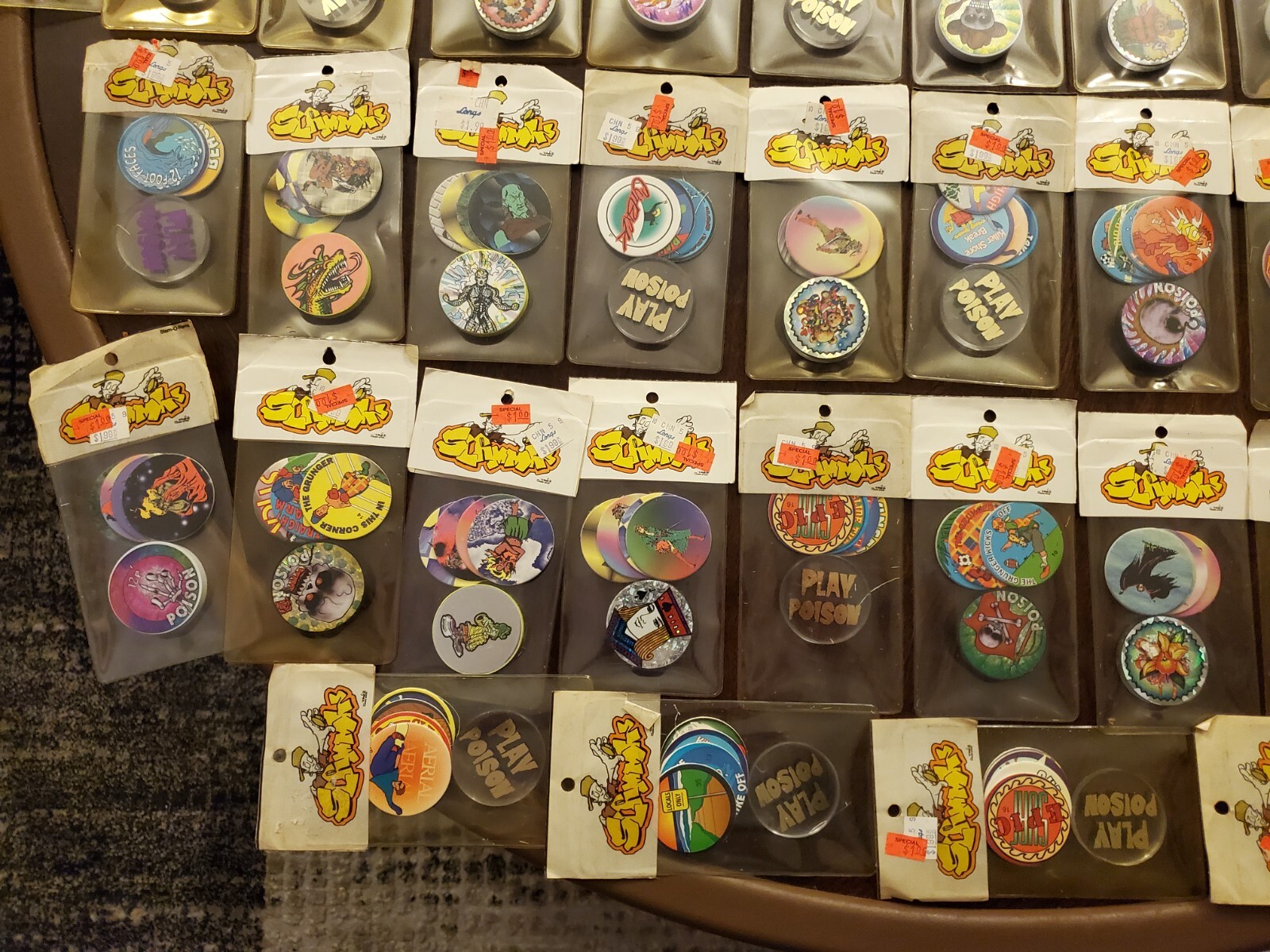 1 Pack of Vintage Pogs with Vintage Slammer – Very Rare 90s Pogs