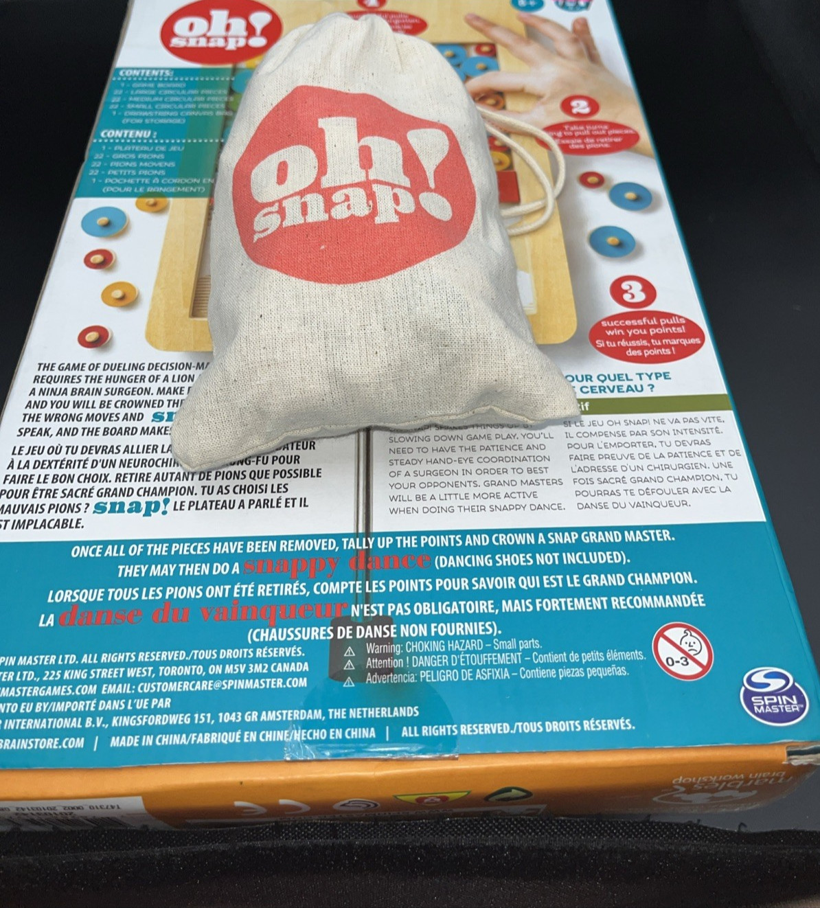 Oh Snap! Marbles Brain Workshop Wooden Game 2015 Complete Booby Trap Classic