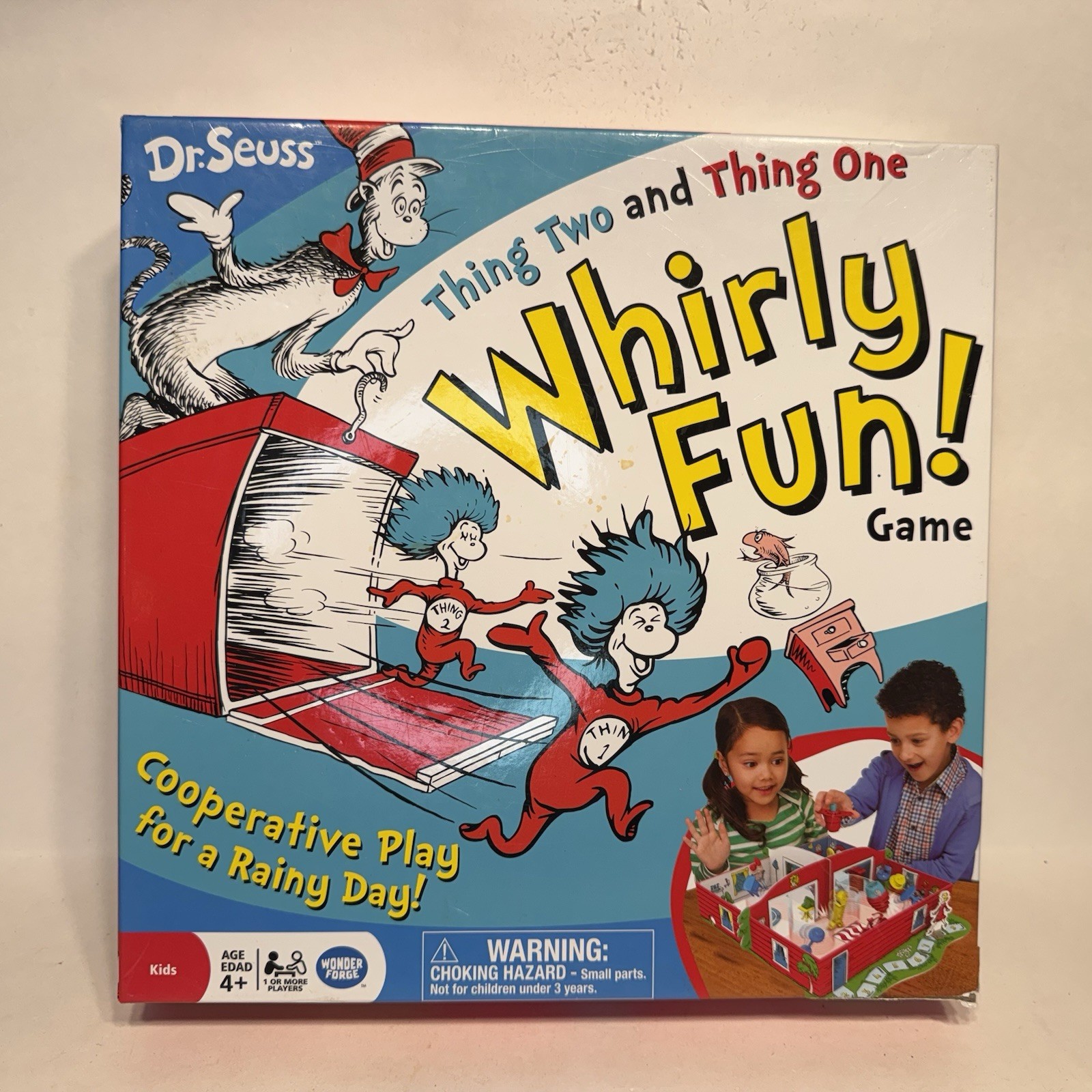 Dr. Seuss Whirly Fun Game Near COMPLETE Wonder Forge 2016 Cat in the Hat Read