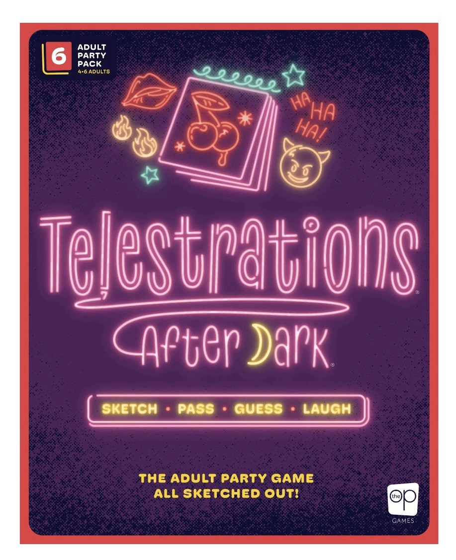 Telestrations After Dark Adult Party Game 4-6 Players Dry-Erase Markers