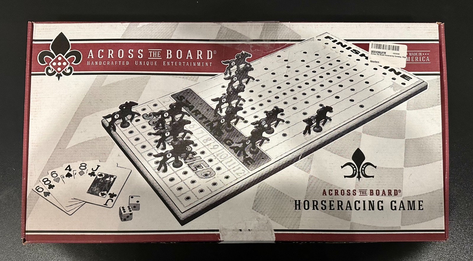 Across The Board Horseracing Game – Handcrafted 2007 *NEW/OPEN BOX*