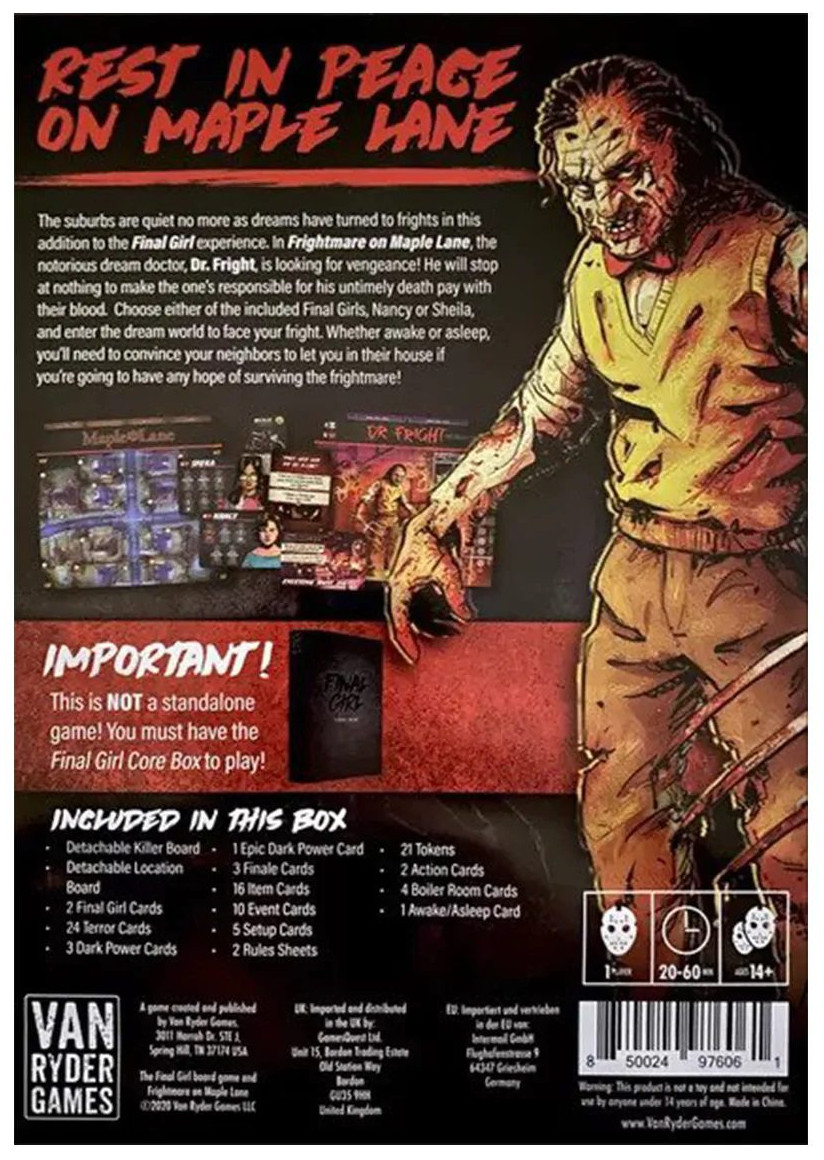 Final Girl Core Box & Frightmare on Maple Lane S1 Feature Film Bundle.