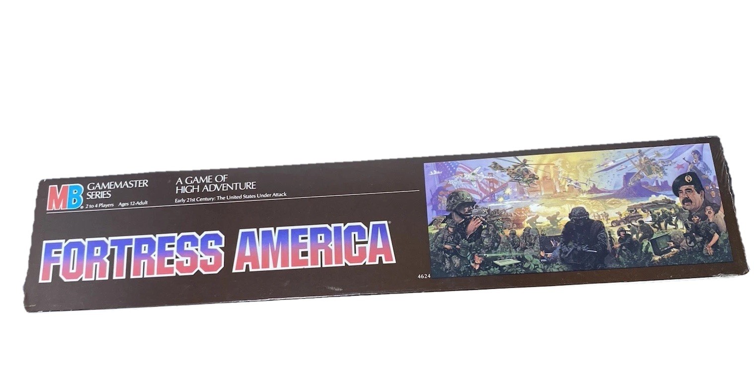 Fortress America United States Under Attack Milton Bradley Vintage 1986 Rewrap