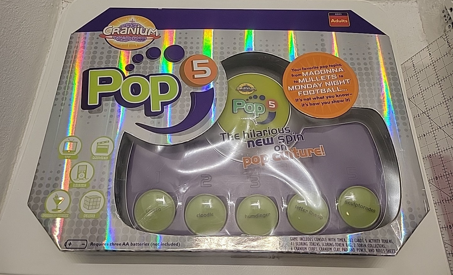 Cranium Pop 5 Adult Pop Culture Console Trivia Game Factory Sealed 2006 4 Player