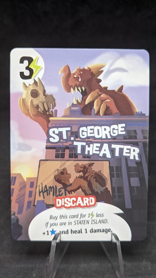 St. George Theater – King of New York Board Game – OP Exclusive Promo Card