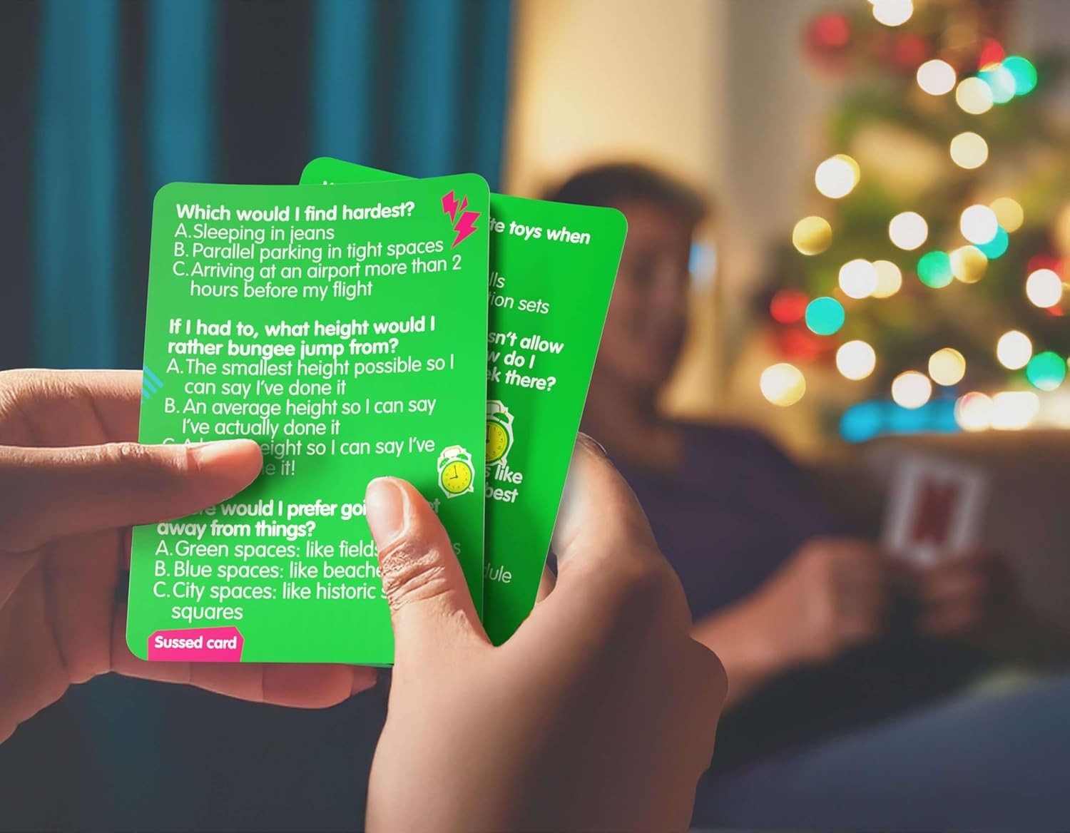 SUSSED “What Would You Do?” Pocket-Sized Question Cards – Card Social Party Game