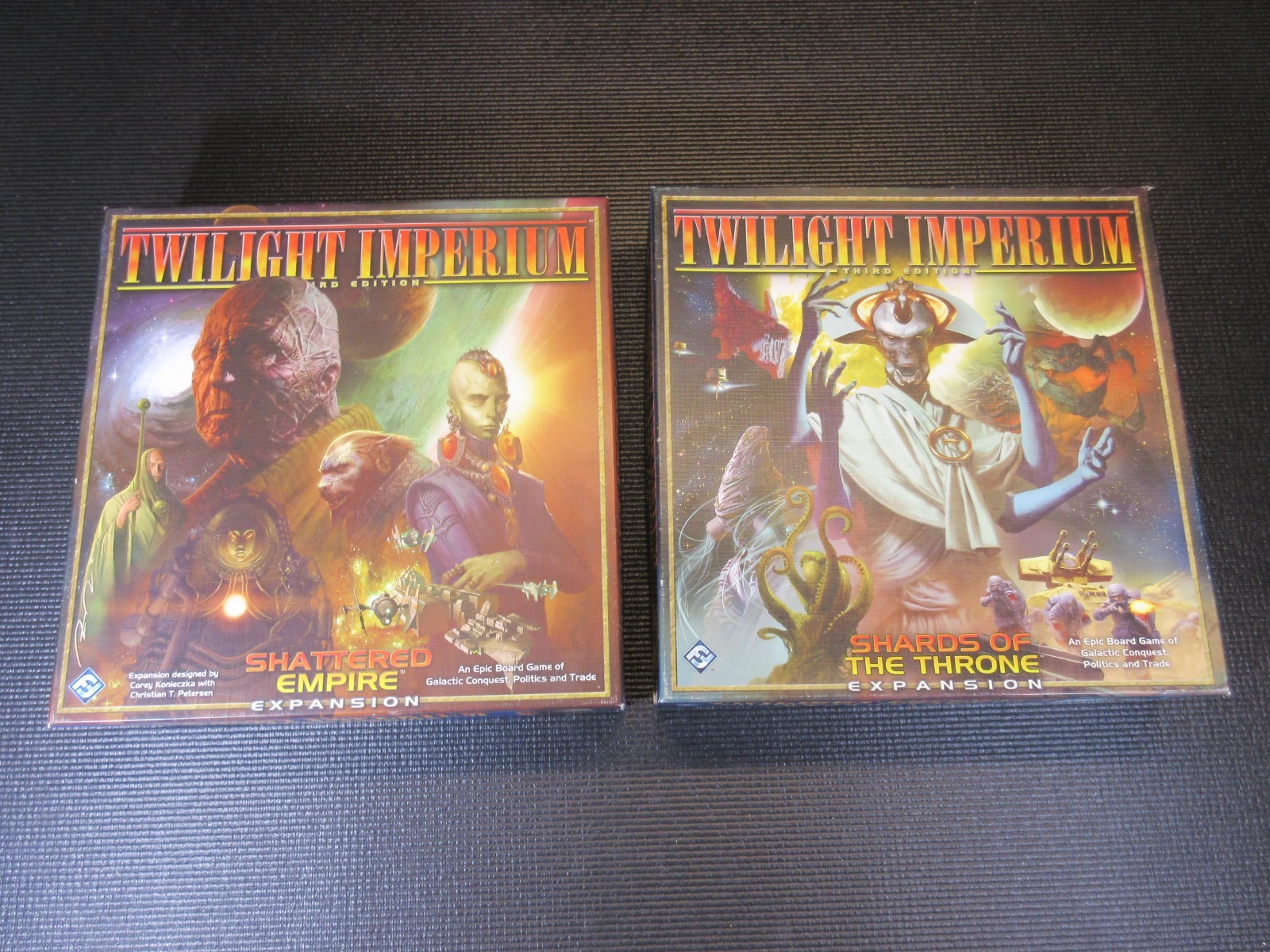 Lot of Twilight Imperium 3rd Ed w Both Expansions 2011 FFG Board Game Complete
