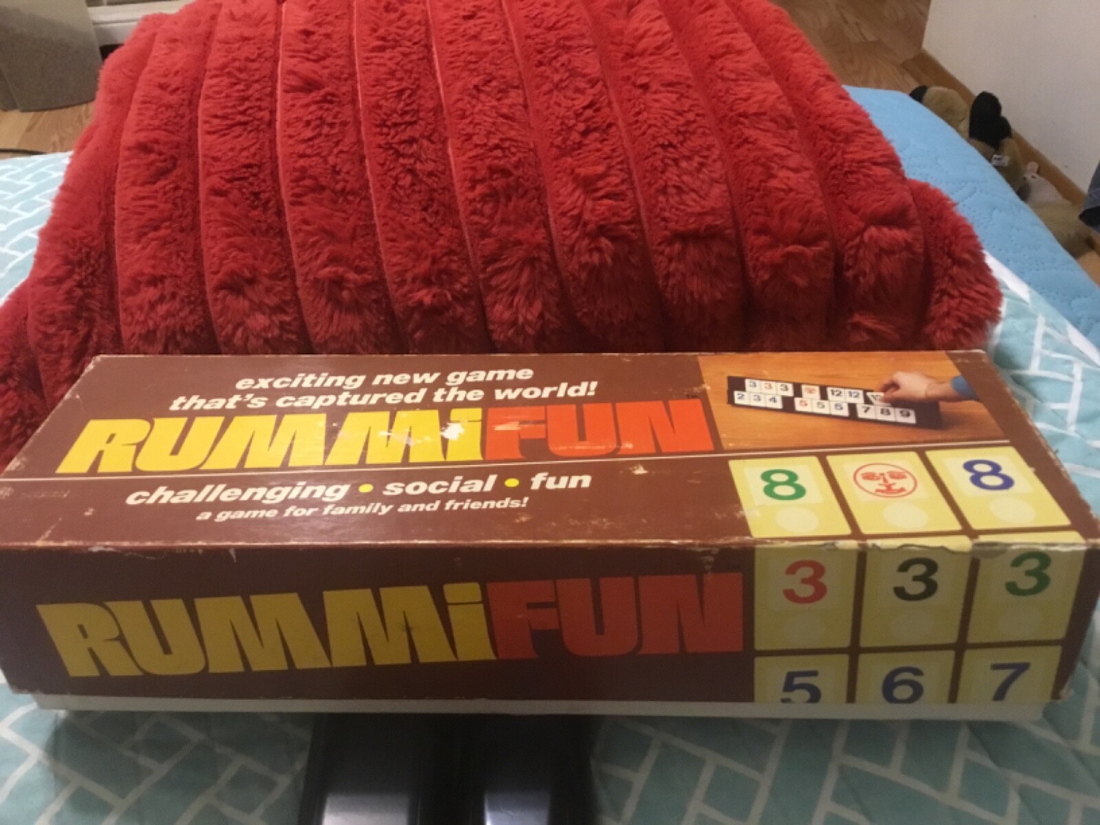 RUMMIFUN GAME-DAN FRANK & COMPANY-COMPLETE, RUMMIKUB STYLE, 106 TILES,FREE P&H