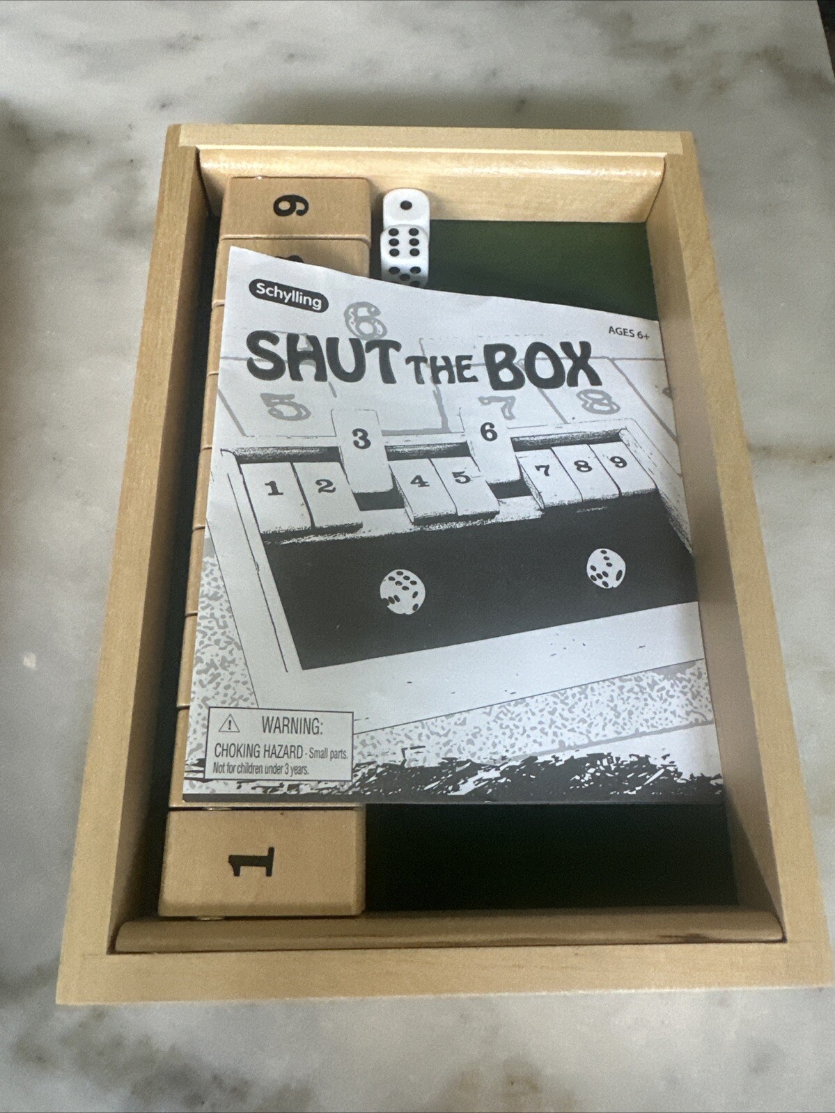 Shut the Box • Classic Game • By Schylling • Complete • Roll The Dice 🎲