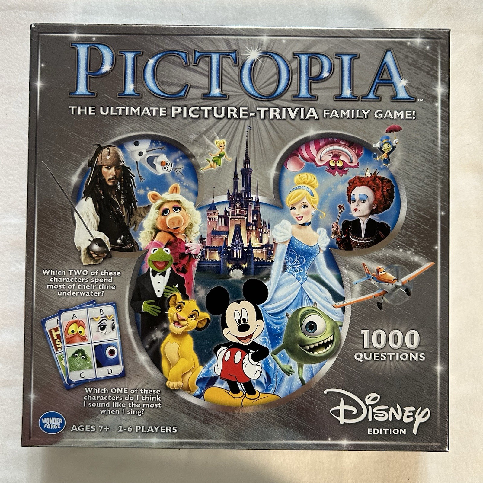 DISNEY Edition PICTOPIA Ultimate Picture-Trivia Family Game Wonder Forge SEALED