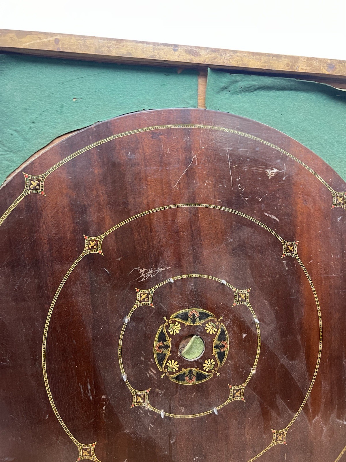 Vintage CARROM GAME BOARD Archarena original wood double sided old felt wall art