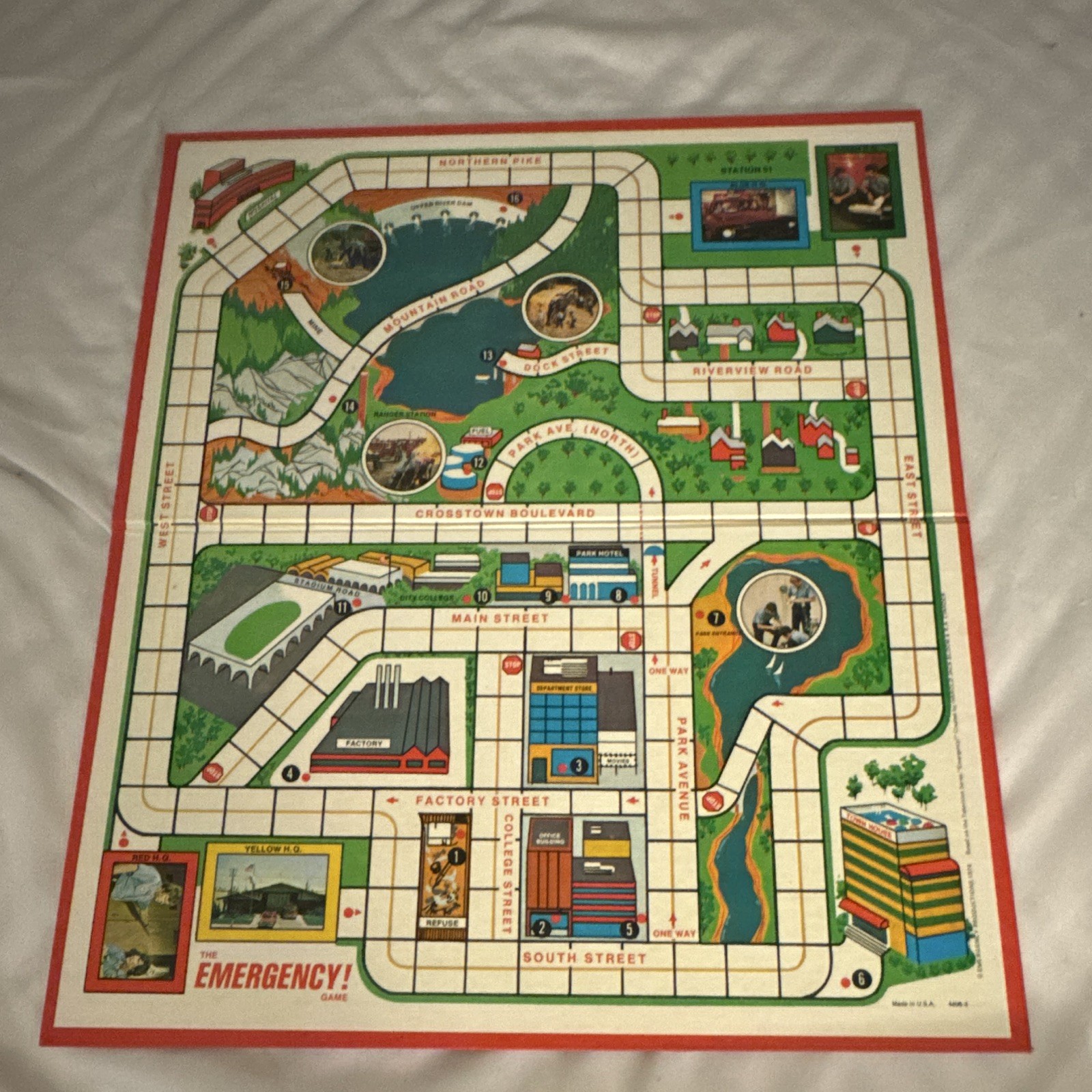 Milton Bradley The Emergency! Game 1974 Board Game MPN 4406 2+ Ages 8-14
