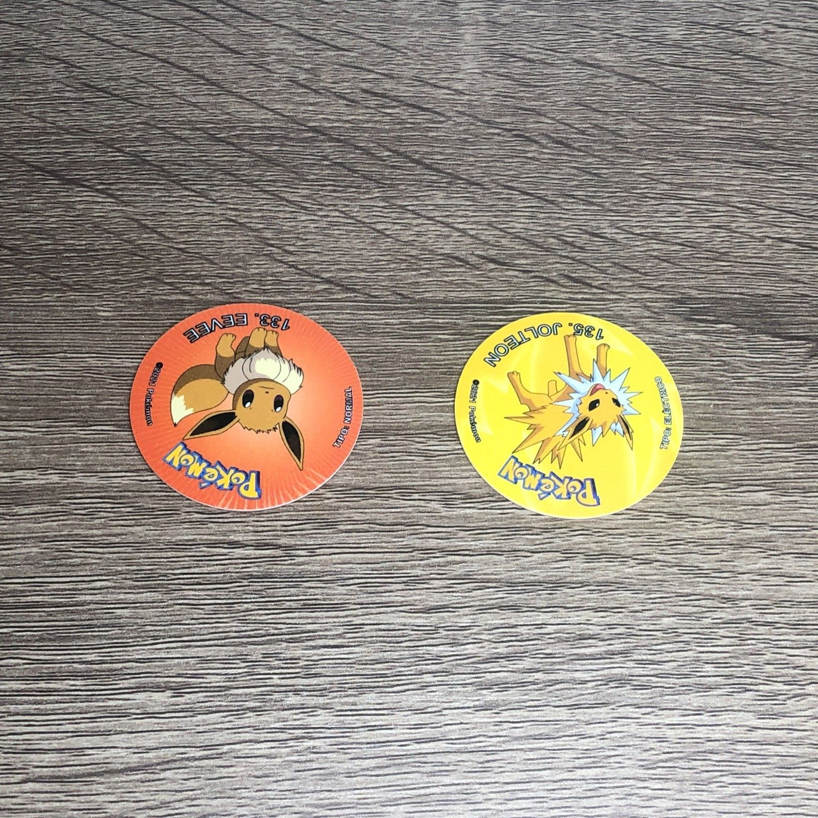 Pokemon Pogs Lot Tazos Sabritas Taps Eevee Jolteon Nintendo 2021 Mexico Bundle 2