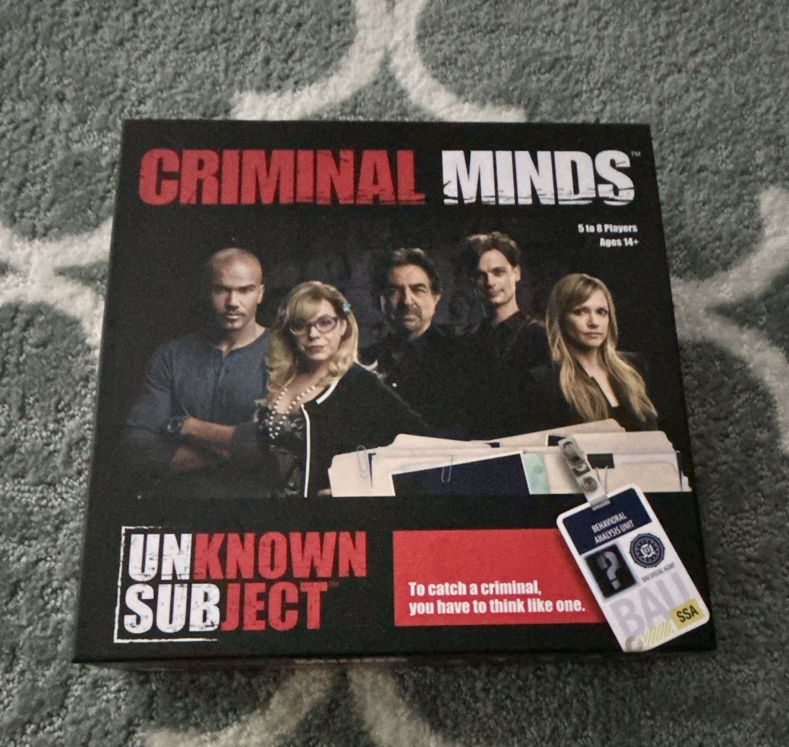 PlayMonster Criminal Minds: Unknown Subject Social Deduction Board Game 5-8 14+