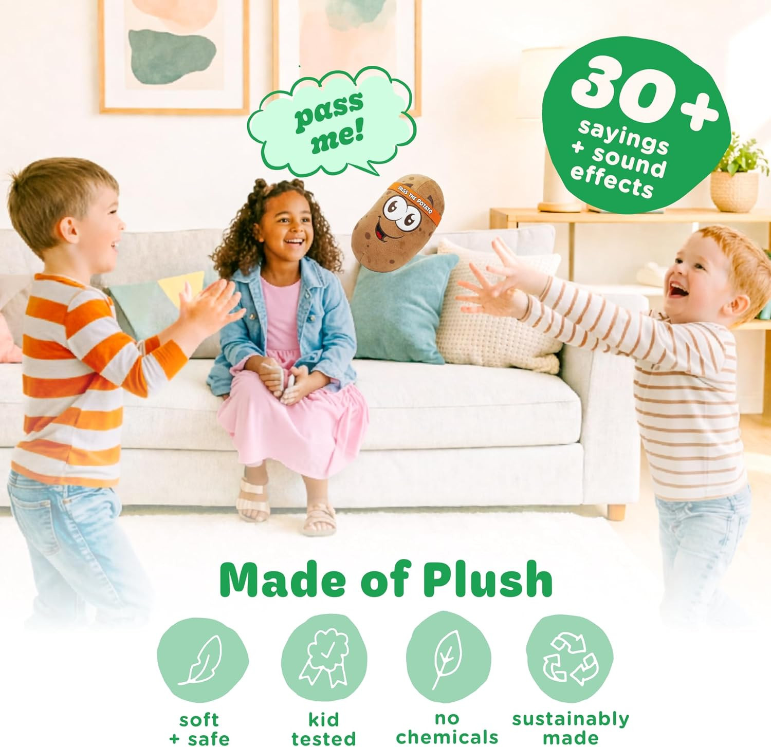Move2Play, Pass The Potato | Hilariously Wild & Fun Kids Game | Easter Gift for