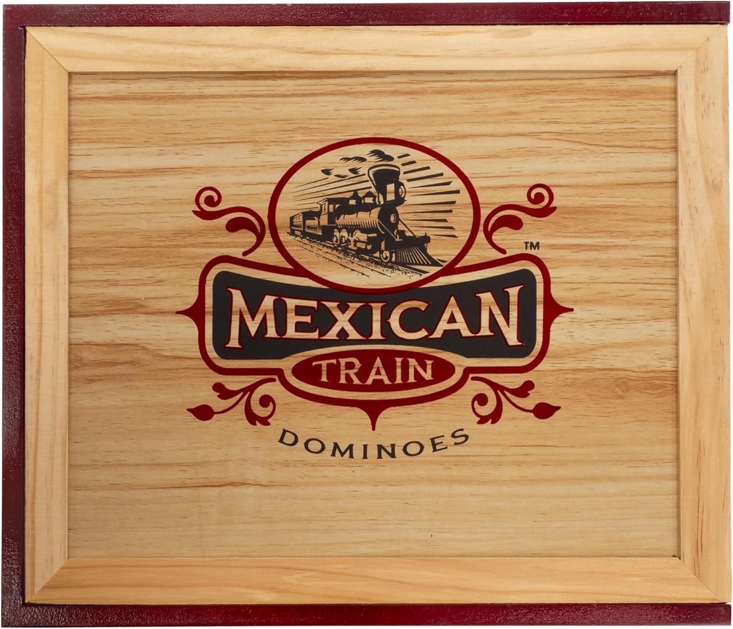 Mexican Train Domino Set in Wooden Collector Box from for 2 to 8 Players Ages…