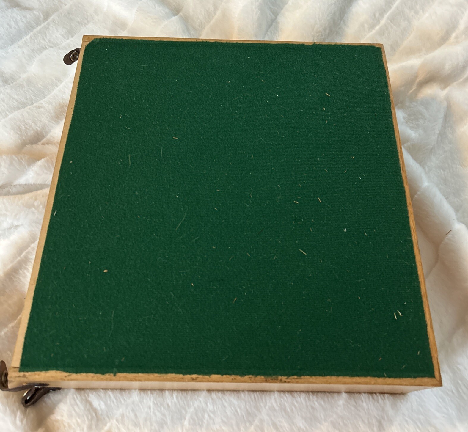 Wood Flip Game Board Set, Checkers, Backgammon, Dice, Poker Chips Cards Dice VTG