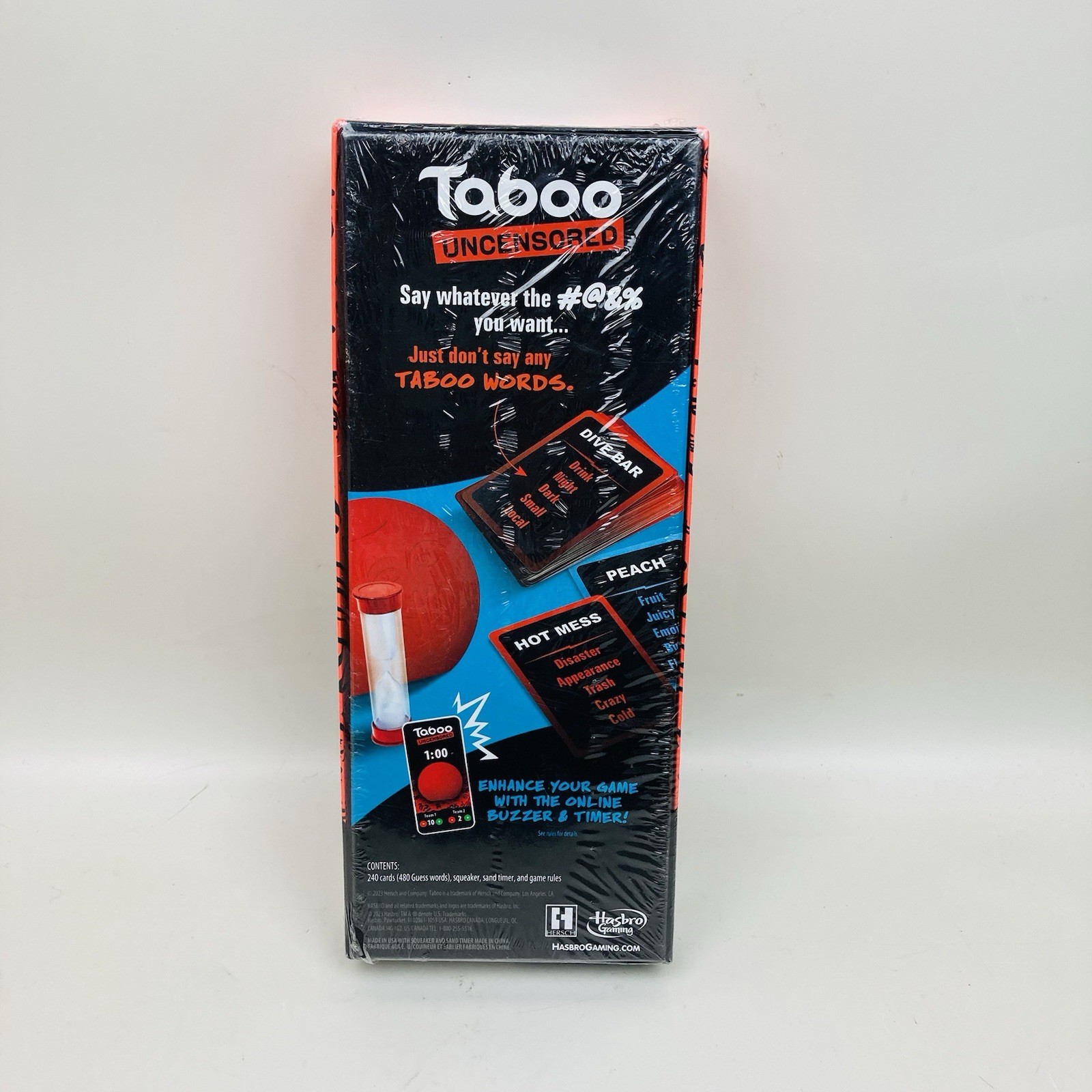 Hasbro Gaming Taboo Uncensored Board Game New 2023