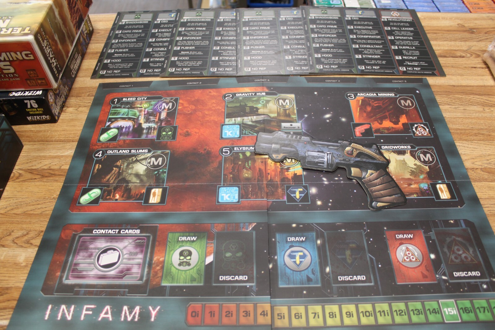 Infamy Board Game from Mercury Games Travis R. Chance Gently Used