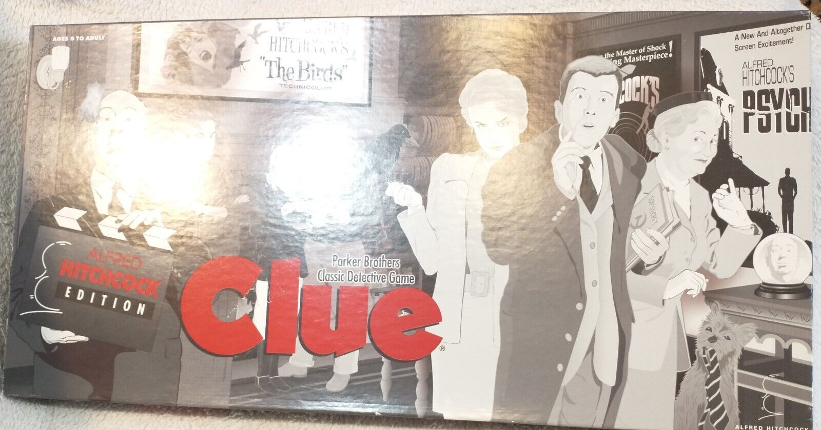 Clue Game Alfred Hitchcock Edition USAOPOLY 1999 USAoploy 100% Complete A21