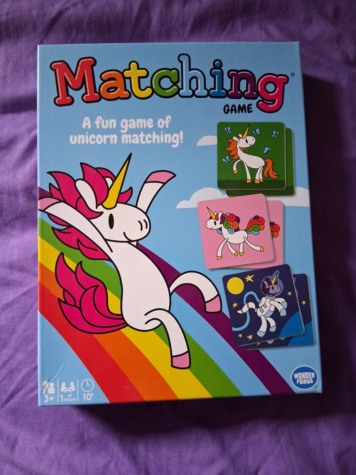 Matching Cards. Has Everything. More Then 1 Player. Age 3+. Good For Memory