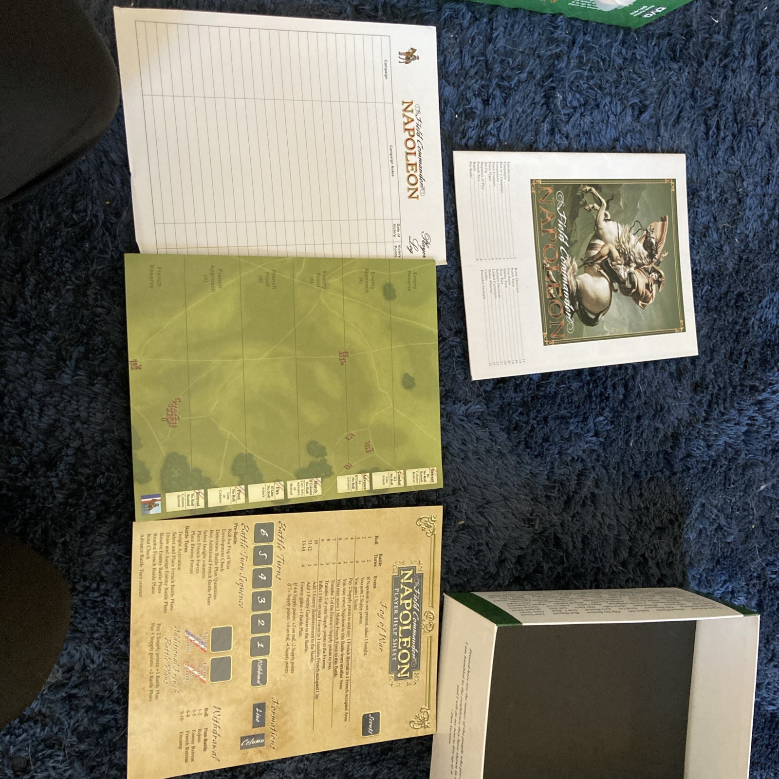 Field Commander: Napoleon Punched DVG War Game Complete In Box 1st Edition