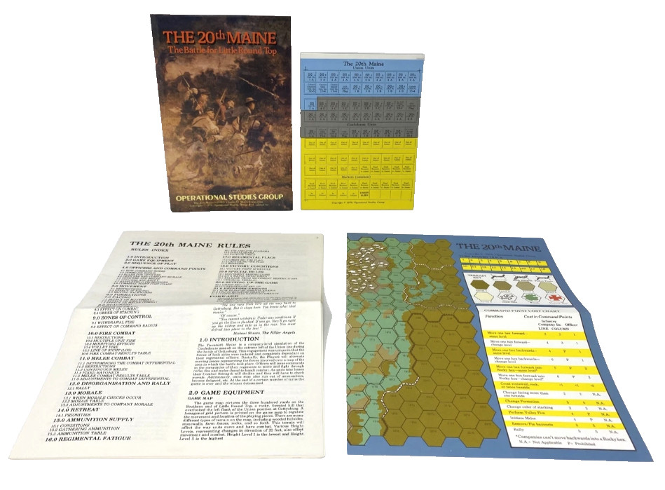 1979 OSG Wargames: Arcola, Battles of The Hundred Days, The 20th Maine