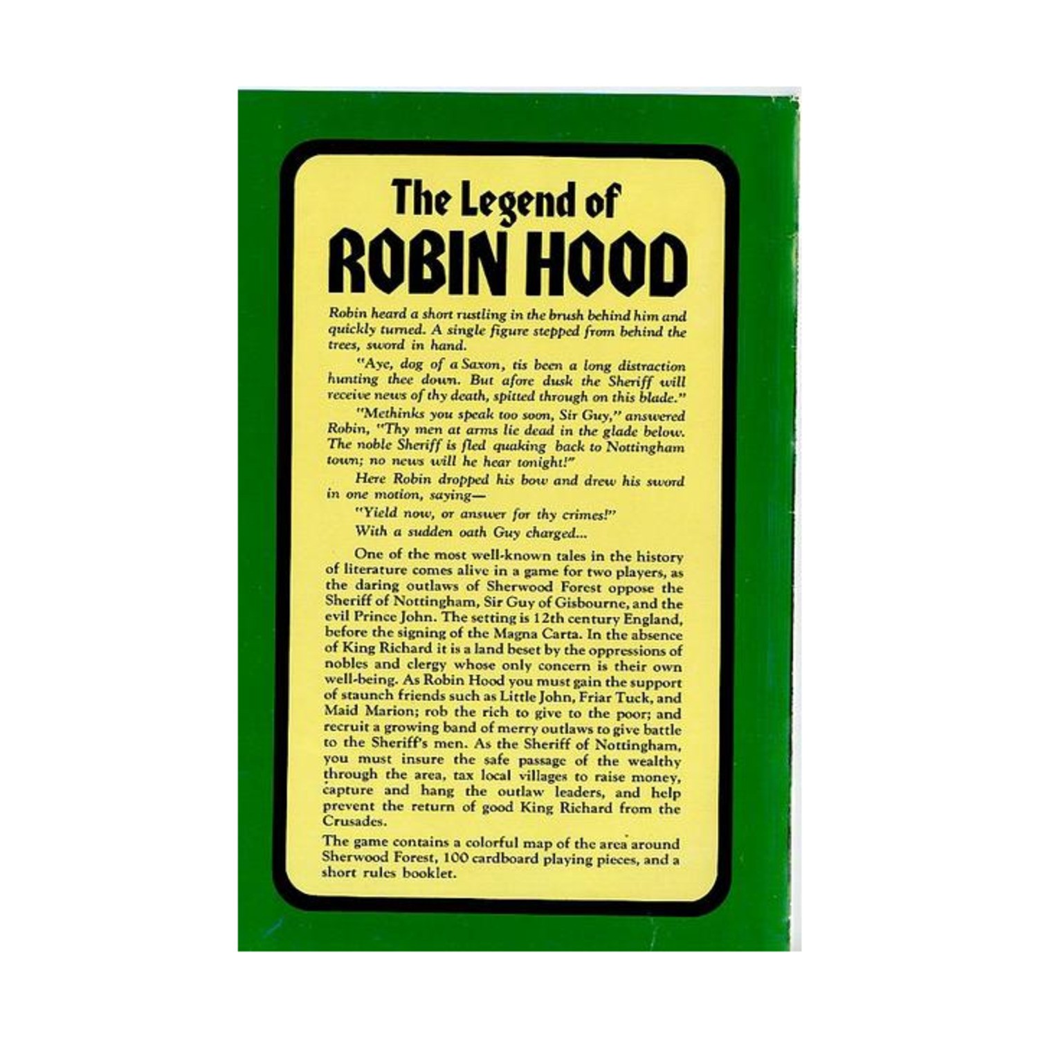 OSG Wargame Legend of Robin Hood Bag VG+