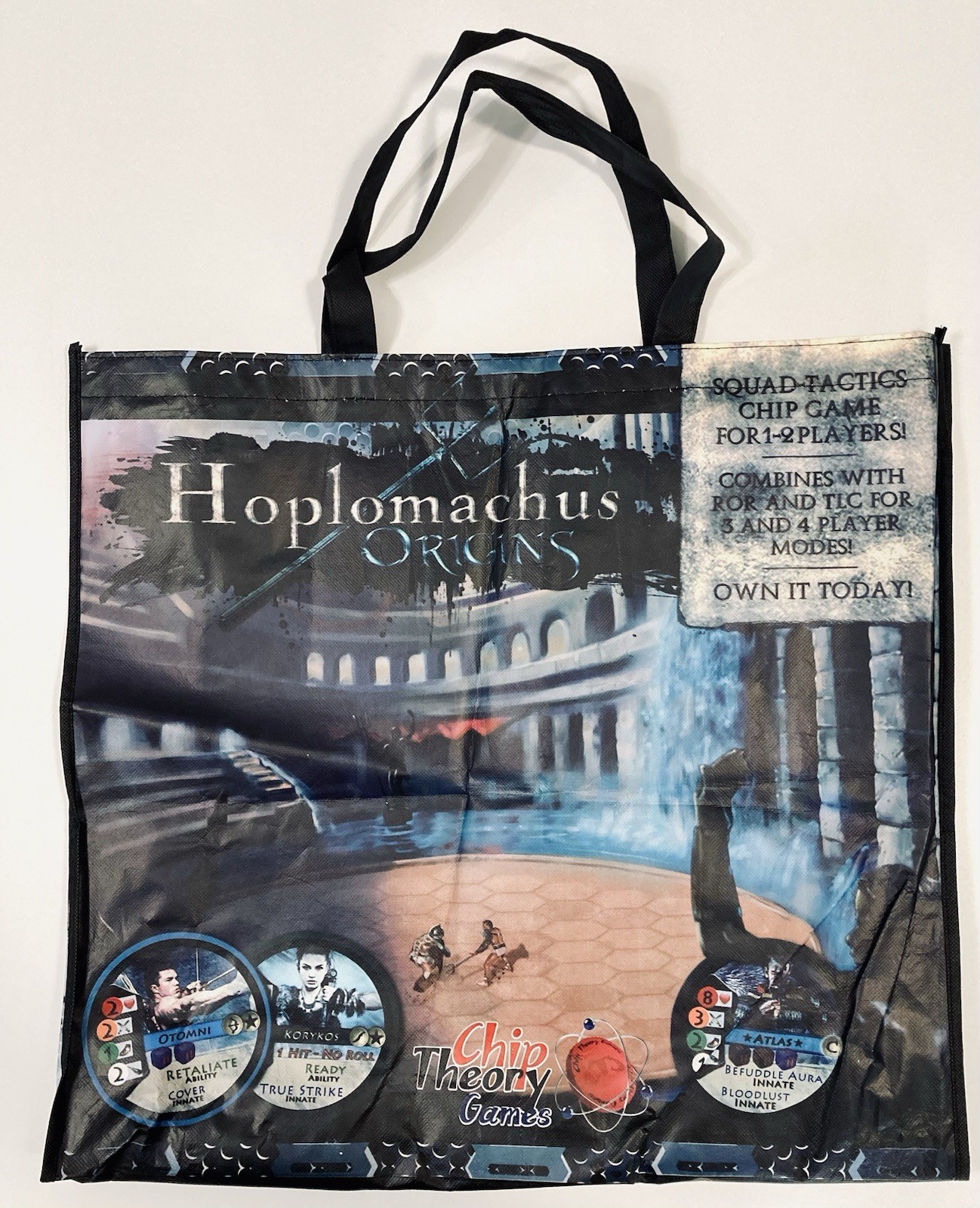 Too Many Bones Chip Theory Games Double Side Vinyl Swag Tote Promo Bag /Sm. hole