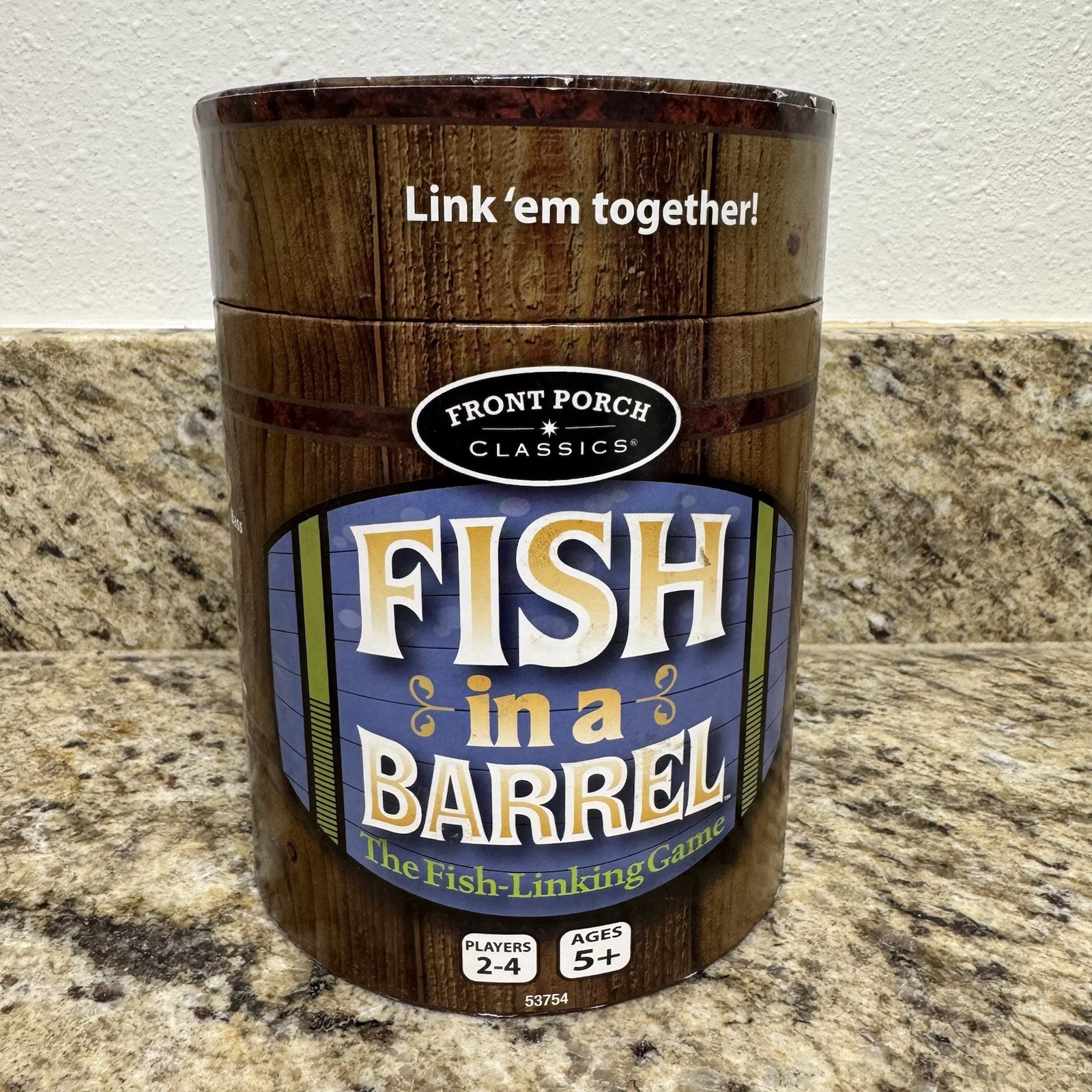 Fish in a Barrel The Fish-Linking Game ​Front Porch Classics Brand New Sealed