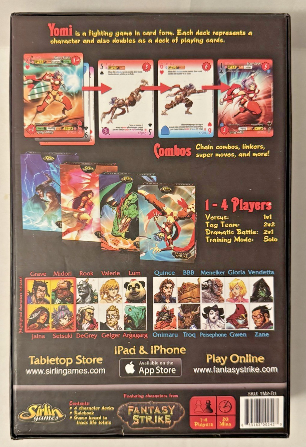 Yomi Round 1 Fighting Card Game