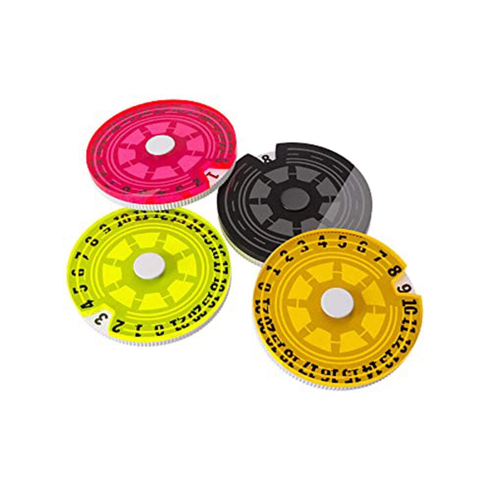 Genuine Gamegenic Premium Acrylic Single Life Counters (Set of 4 Single Dials)