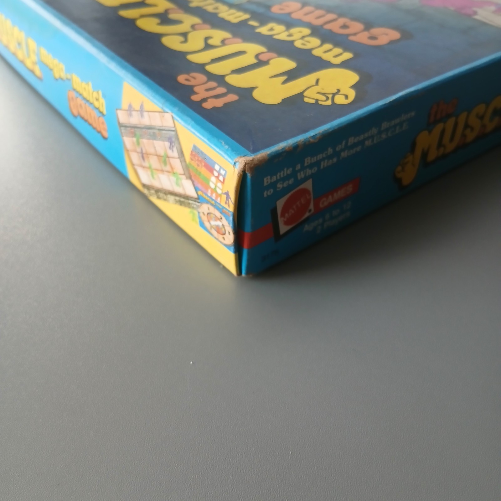 Vintage Mattel M.U.S.C.L.E Mega Match Game 1983 Arena w Figures Box Incomplete