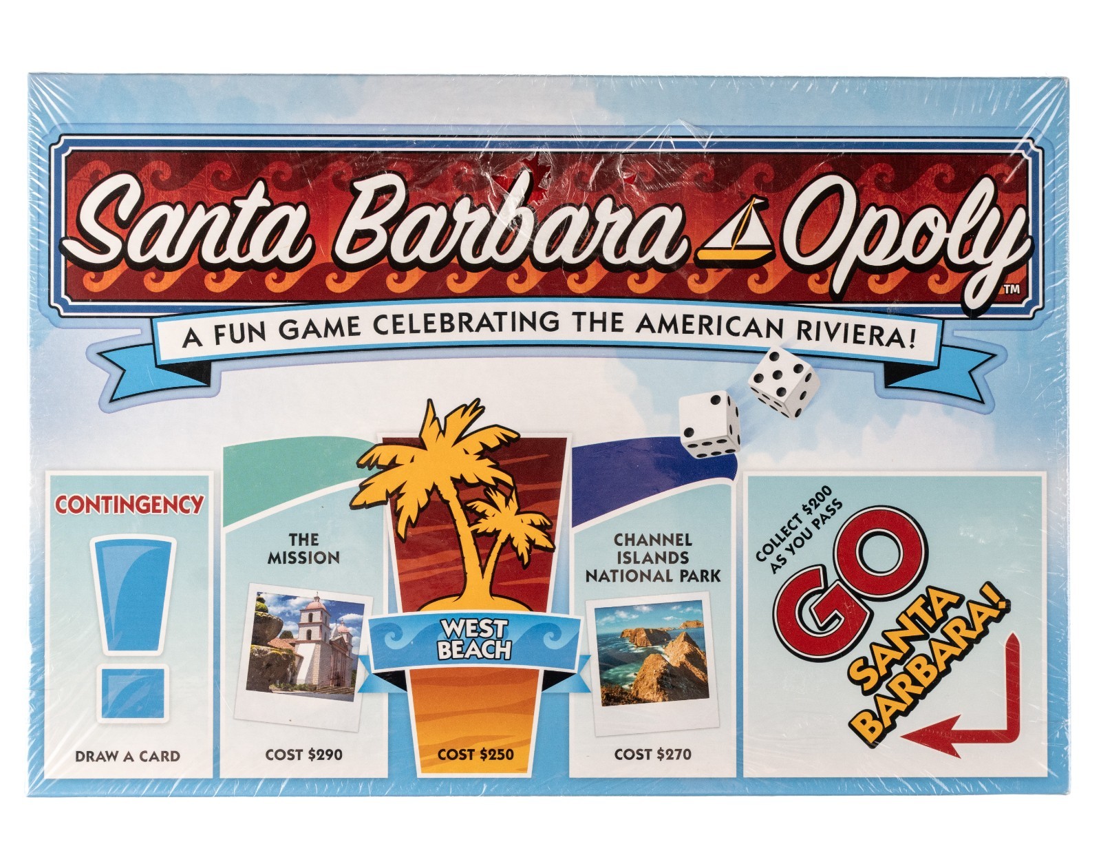 Santa Barbara-Opoly Late for the Sky 730799004162 New Sealed