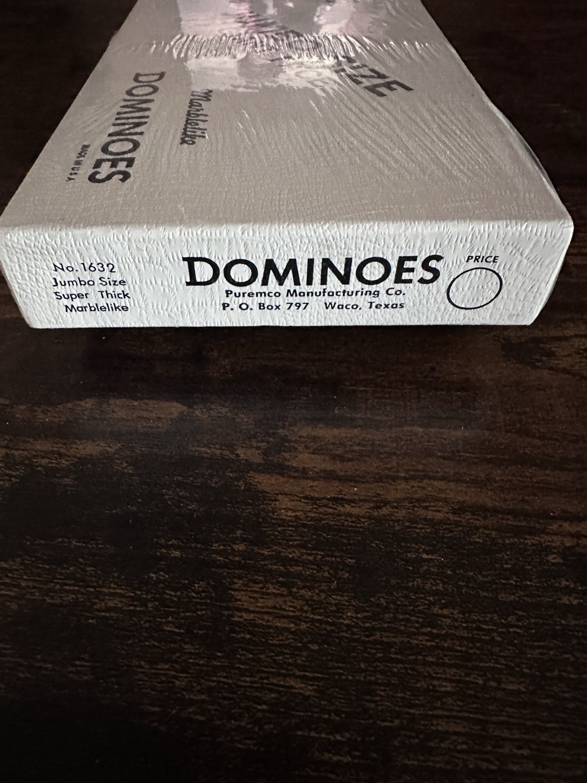 Super Thick Jumbo Size Giant Face Marblelike Dominoes Puremco No.1632 Red NEW!!!