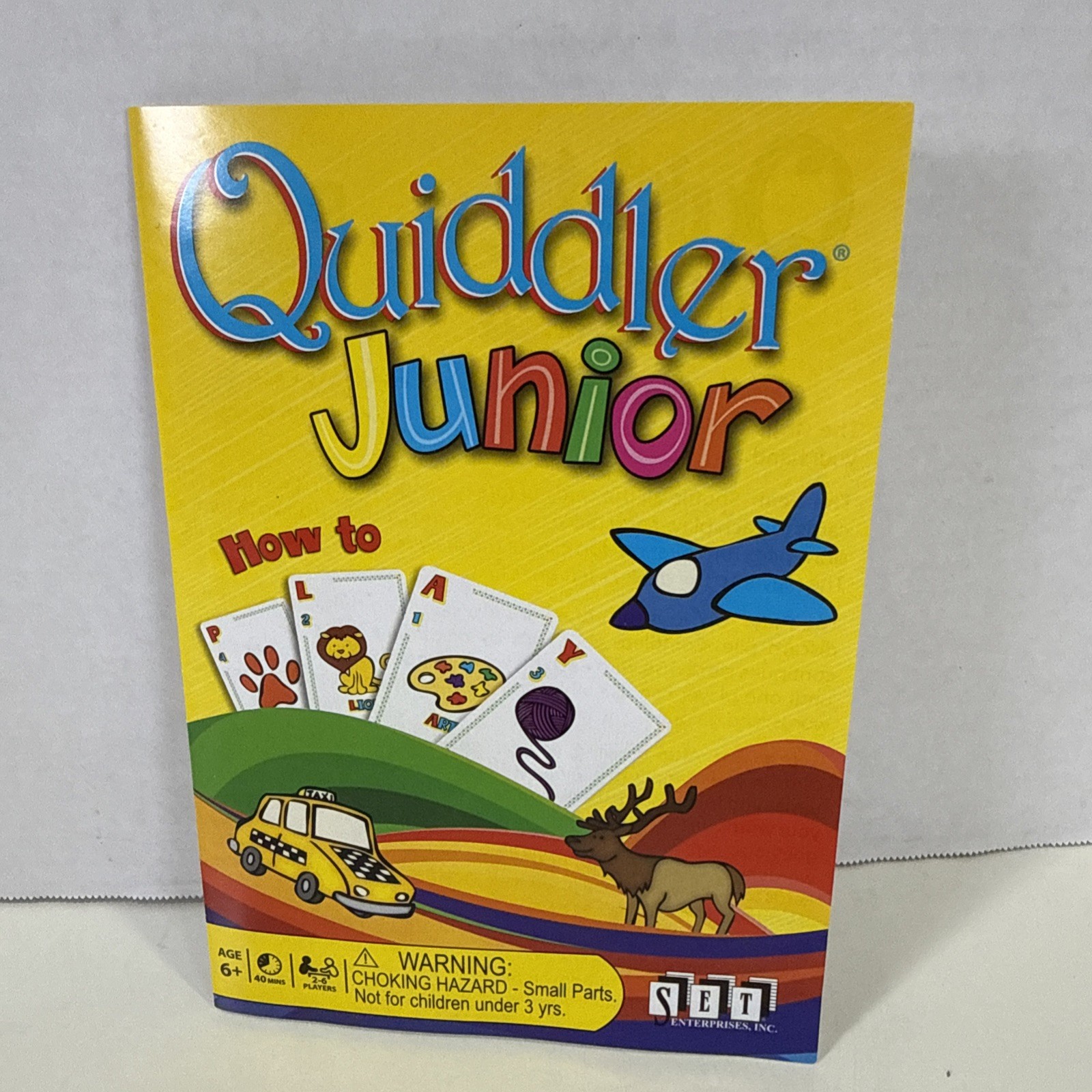 Quiddler Junior Set Enterprises Inc Game COMPLETE Ages 6+ Word Game Vocabulary