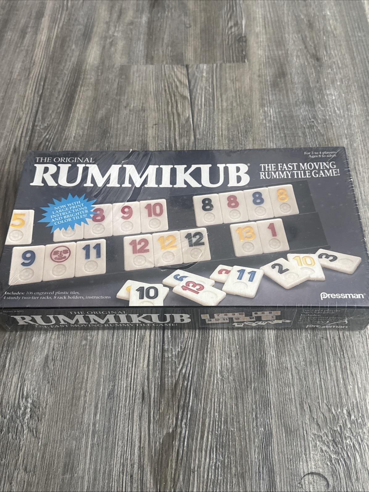 The Original Rummikub – 1990 Edition – NEW SEALED – Fast Moving Rummy Title Game