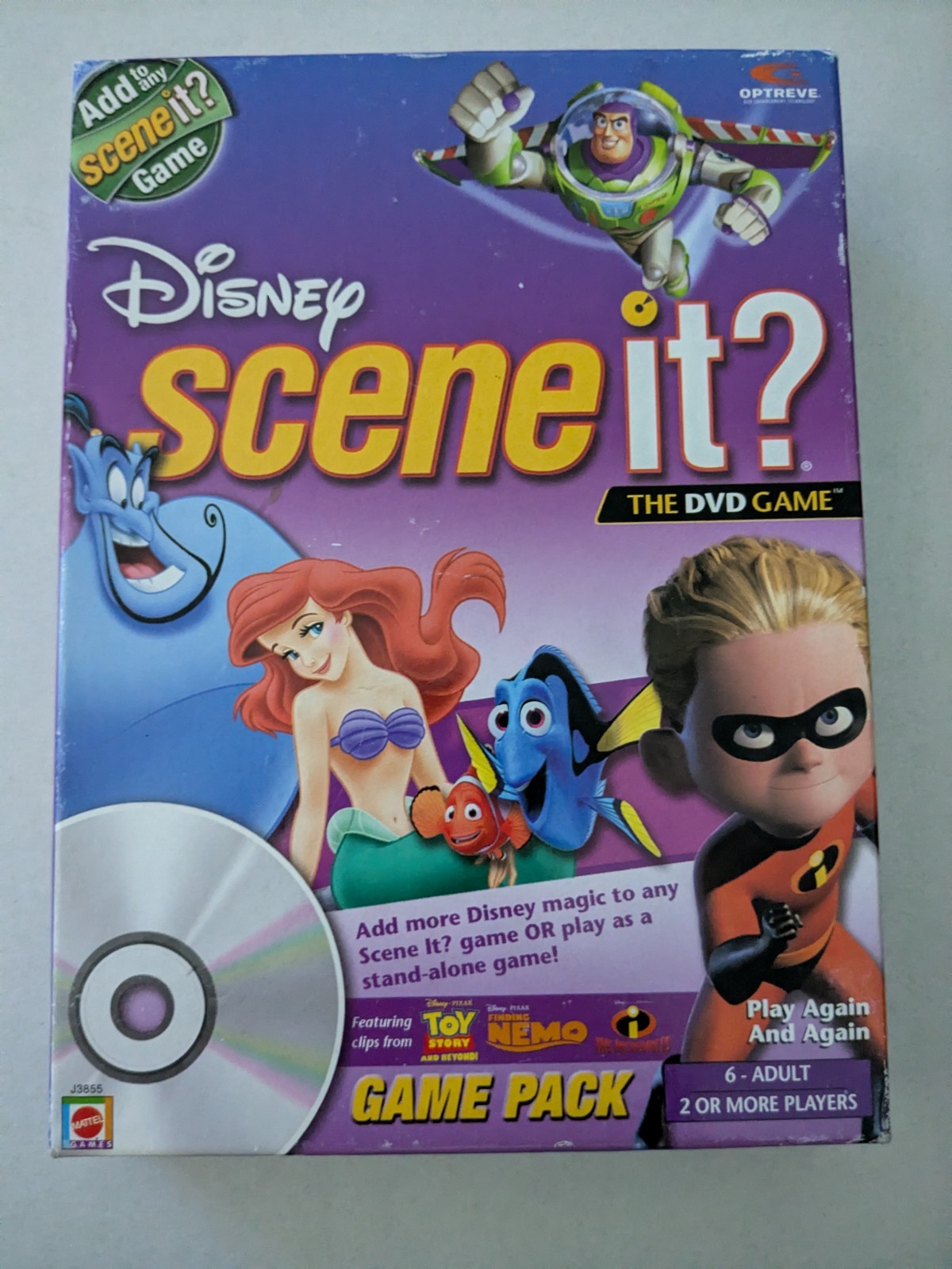 Scene It? The DVD Disney Super Game Pack – Complete – Free Shipping – Board Game
