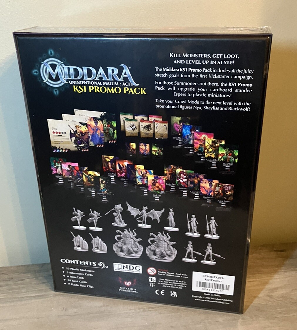 New Middara Unintentional Malum Act 1 KS1 Kickstarter Promo Pack Succubus