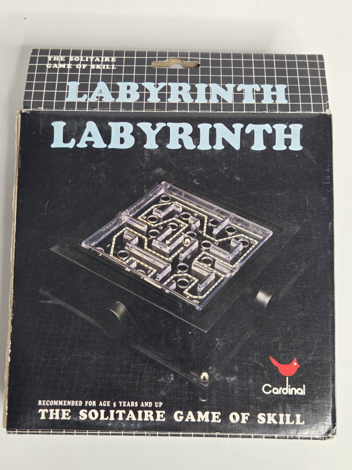 Vintage 1980s Cardinal Labyrinth Plastic Maze Game – Complete w/ 2 Steel Marbles