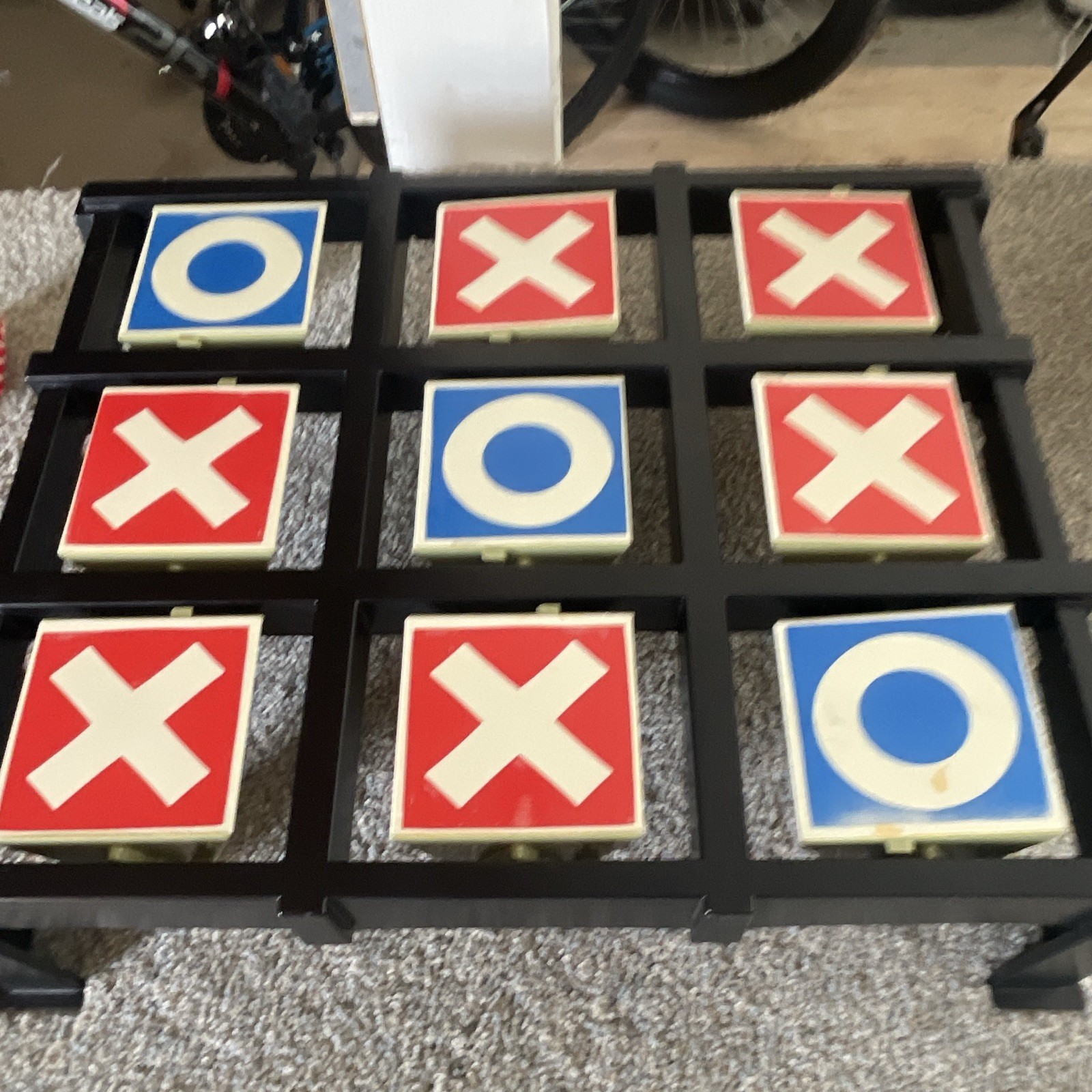 Ideal Toss Across Vintage Tic-Tac-Toe Game 2 Players Ages 6+ 1969 MPN 2112-1