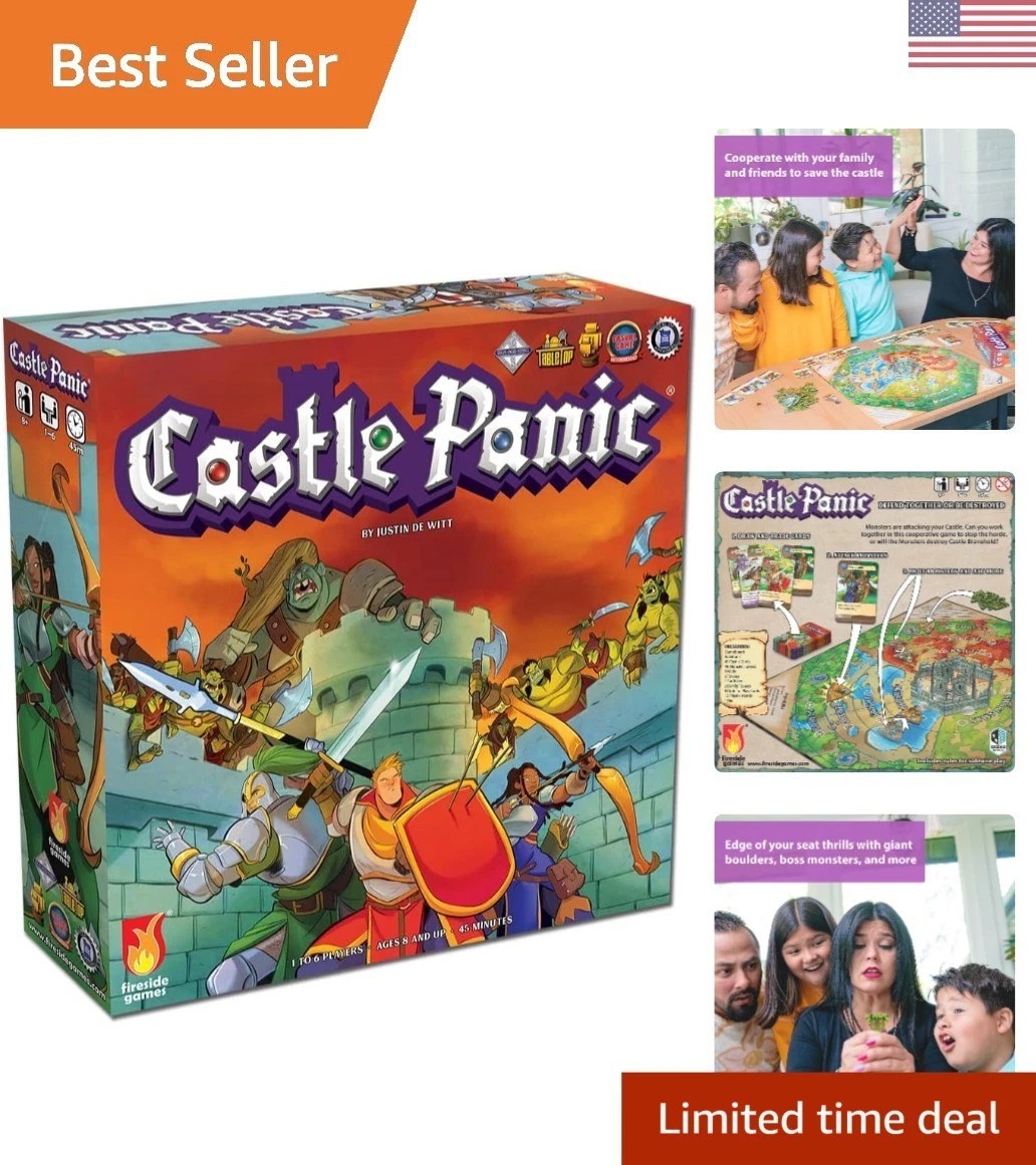 Castle Panic 2nd Edition | Thrilling Cooperative Game for Ages 8+ | 45 Min Play