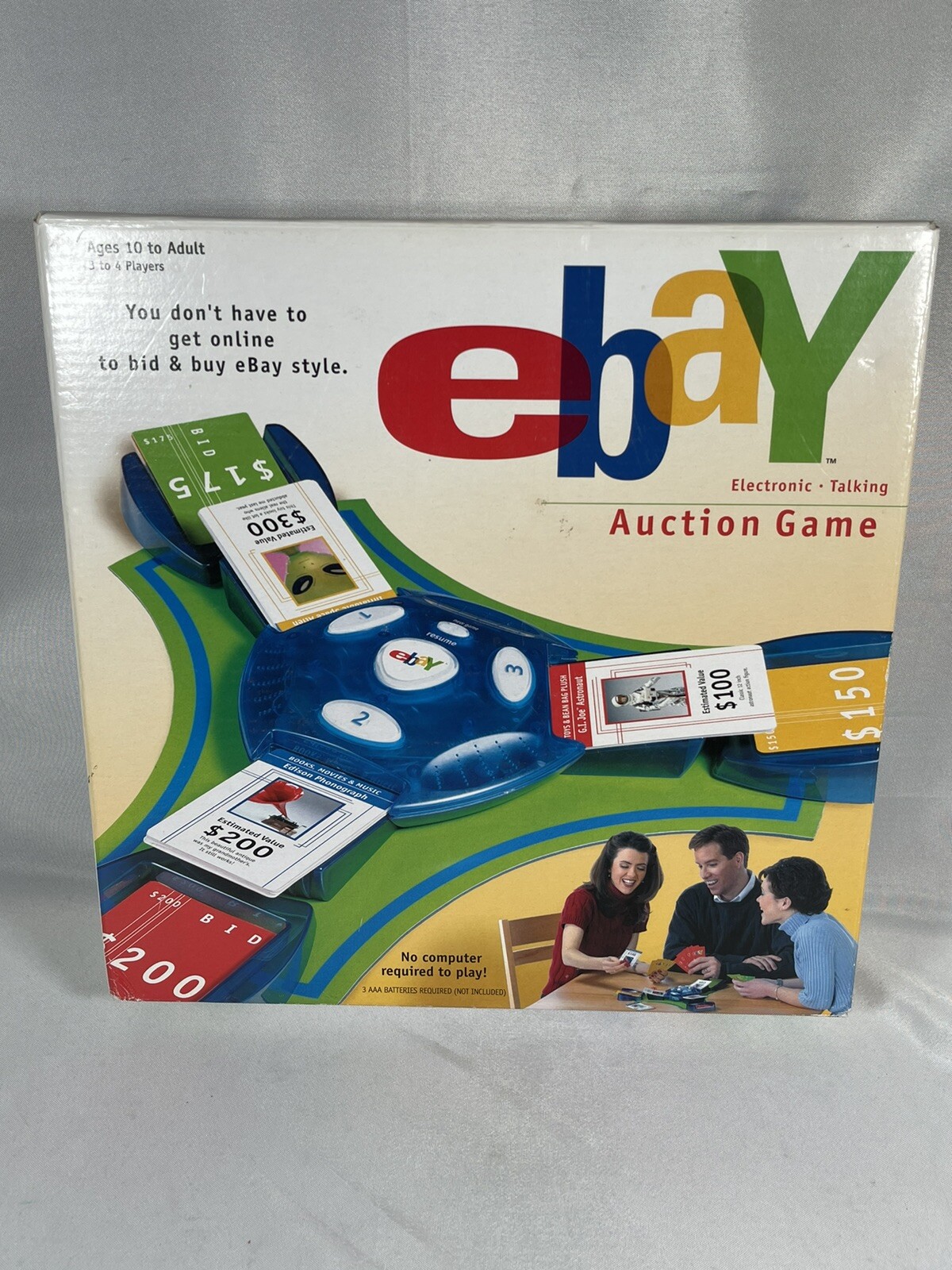2001 Ebay Electronic Talking Board Game Auction Hasbro Parker Bros NEW Open Box