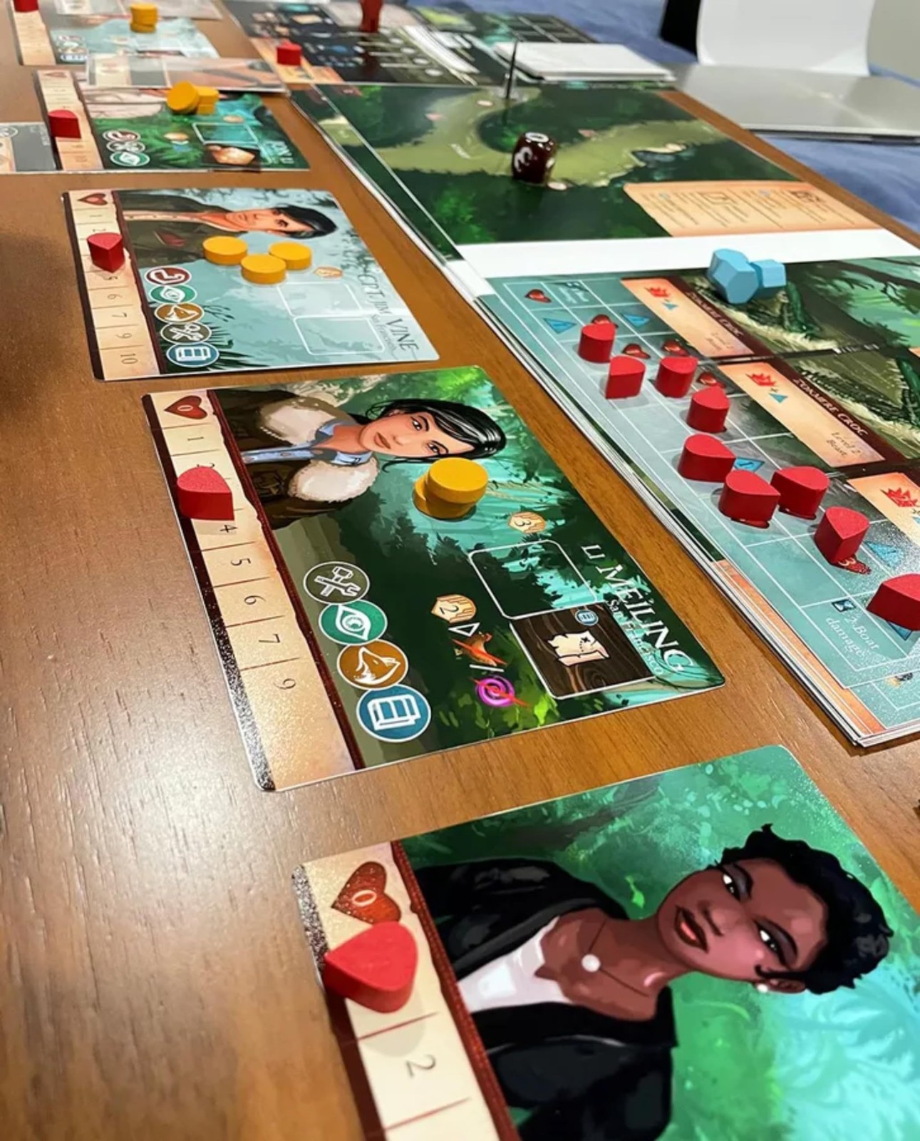 Sleeping Gods Primeval Peril Adventure Board Game for 1 to 4 Players 10 inches