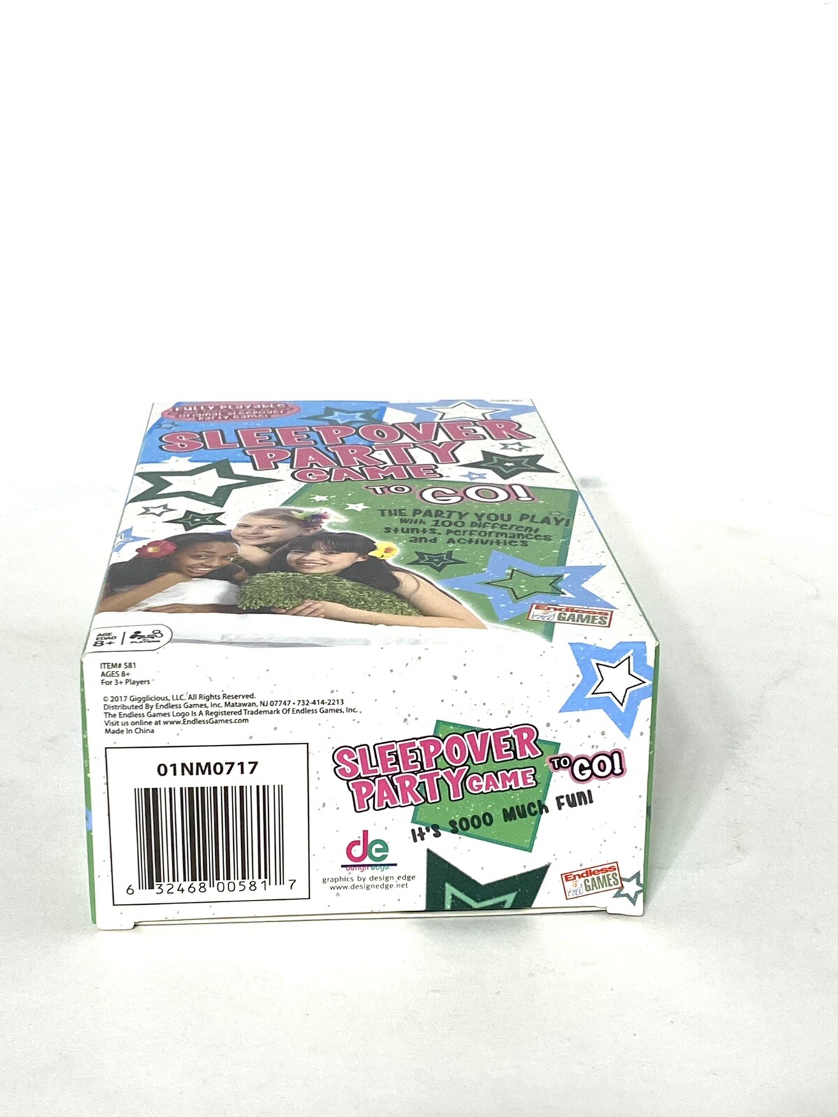 Sleepover Party Game To Go! Fun Girls Night Game Card Party Group