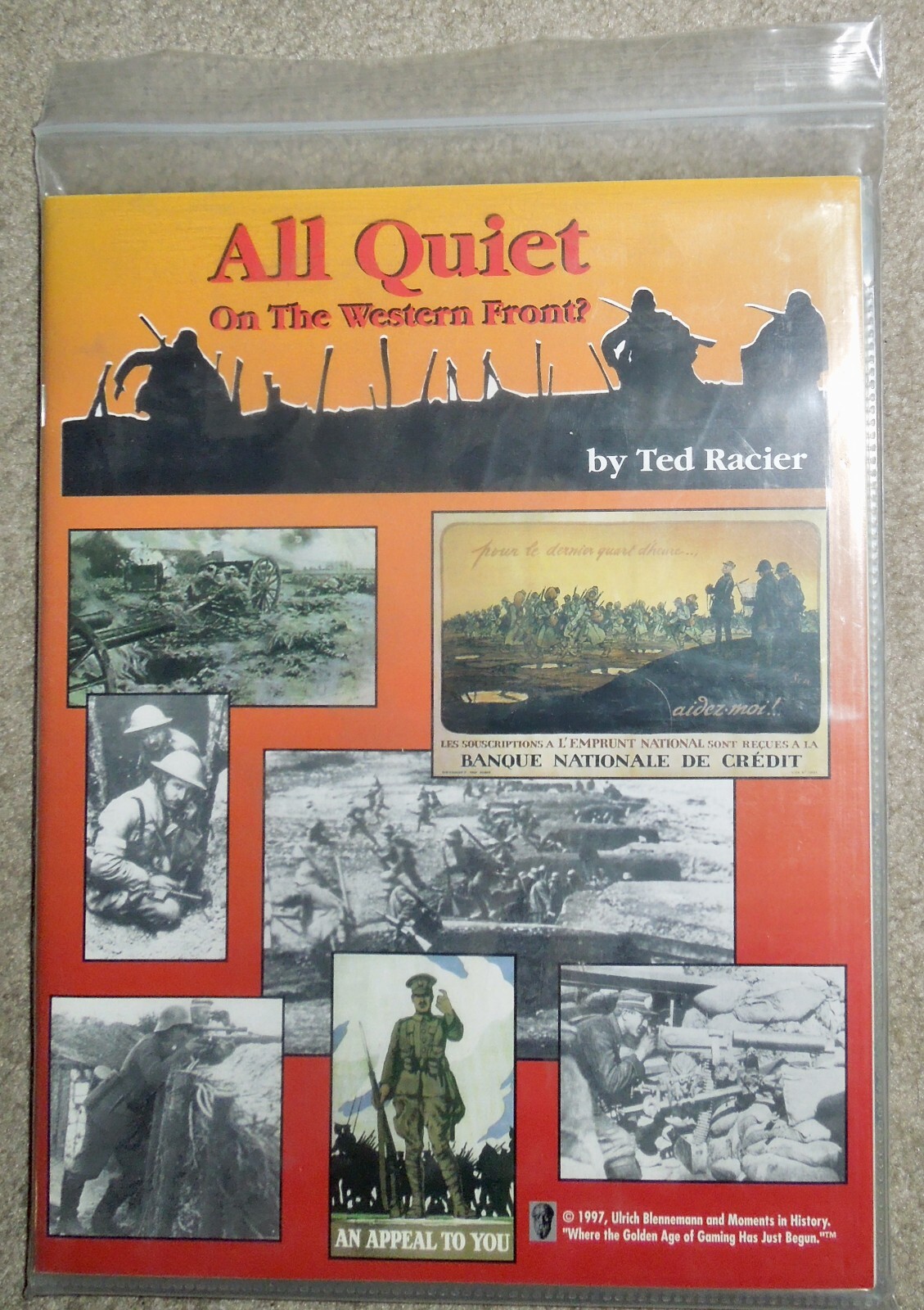 Vintage 1997 Moments in History All Quiet on the Western Front WW1 Wargame, UP